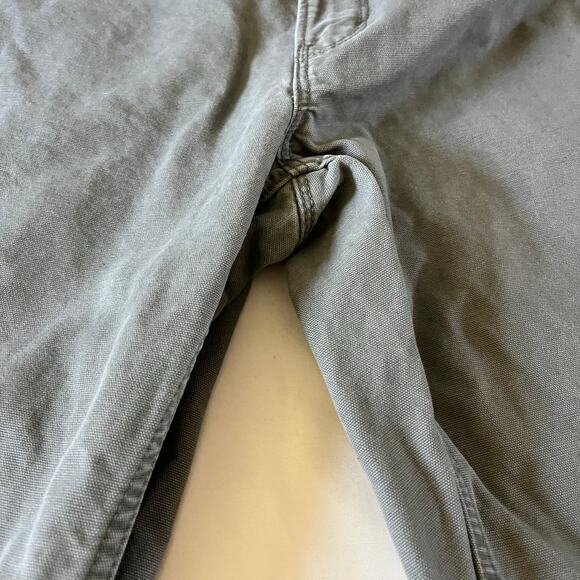 Eddie Bauer Green Grey Jean Pant Trouser Men's Sz 36x34 Tall - Picture 3 of 9